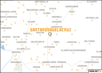 map of Santa Rosa de la Cruz