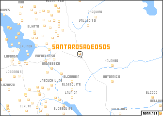 map of Santa Rosa de Osos