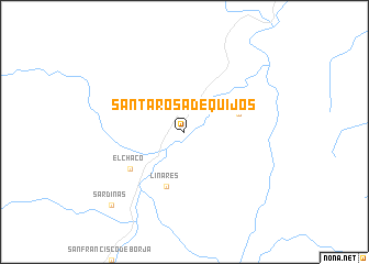 map of Santa Rosa de Quijos