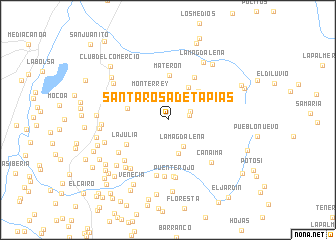 map of Santa Rosa de Tapias