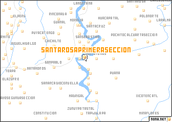 map of Santa Rosa Primera Sección