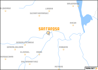 map of Santa Rosa