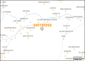 map of Santa Rosa