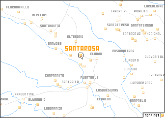 map of Santa Rosa