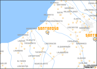 map of Santa Rosa