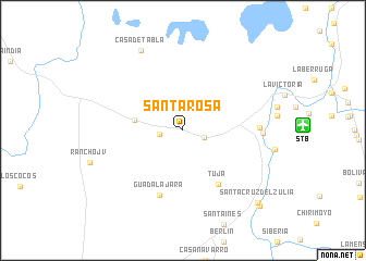 map of Santa Rosa