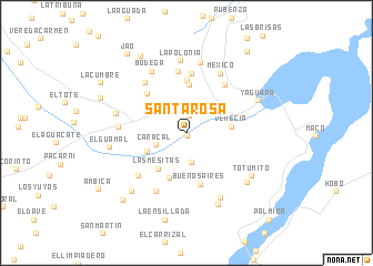 map of Santa Rosa