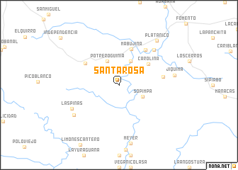 map of Santa Rosa