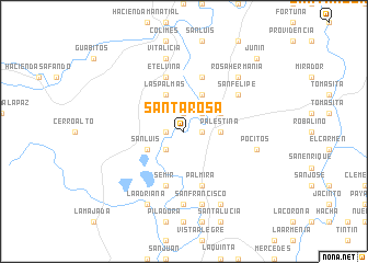 map of Santa Rosa