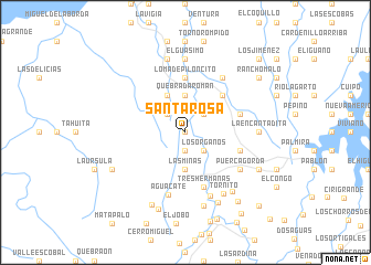 map of Santa Rosa