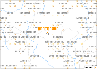 map of Santa Rosa