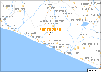 map of Santa Rosa