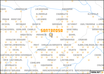 map of Santa Rosa