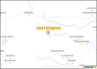 map of Santa Sabina