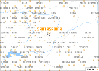 map of Santa Sabina