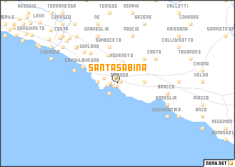 map of Santa Sabina