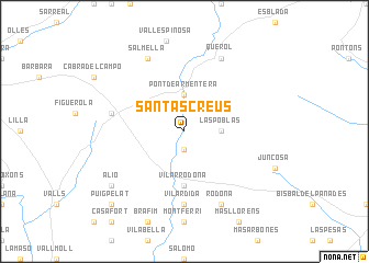 map of Santas Creus