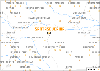 map of Santa Severina