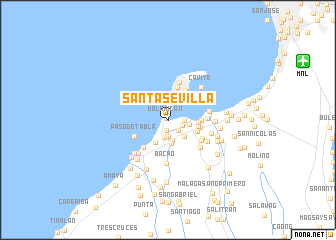map of Santa Sevilla