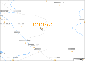 map of Santaskylä