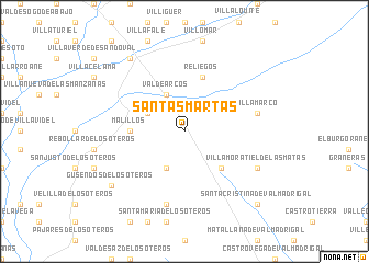 map of Santas Martas