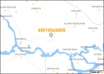 map of Santa Susana