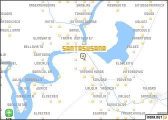 map of Santa Susana