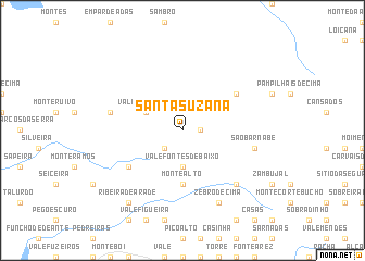 map of Santa Suzana