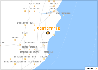 map of Santa Tecla