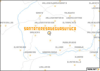 map of Santa Teresa de Guasuyuca