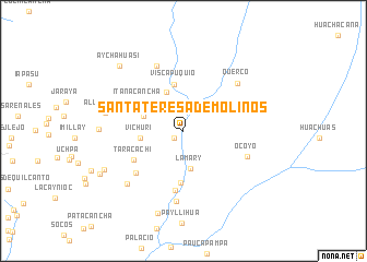 map of Santa Teresa de Molinos