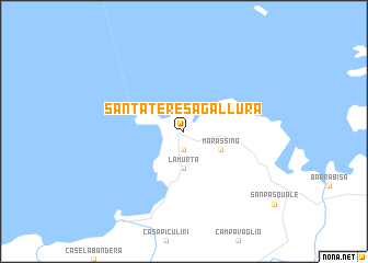 map of Santa Teresa Gallura