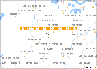 map of Santa Teresa Segunda Sección