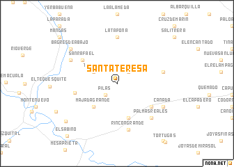 map of Santa Teresa