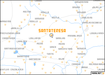 map of Santa Teresa