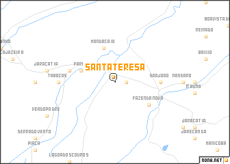 map of Santa Teresa