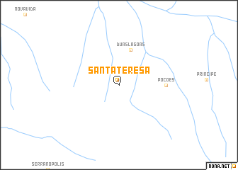 map of Santa Teresa