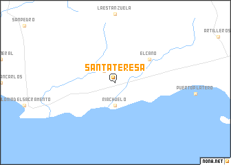 map of Santa Teresa