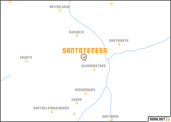 map of Santa Teresa