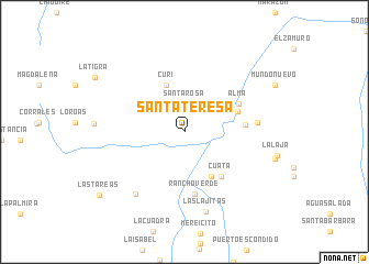 map of Santa Teresa