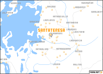 map of Santa Teresa