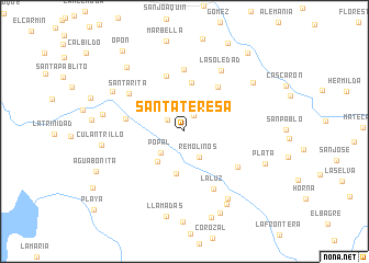 map of Santa Teresa