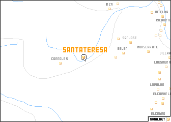 map of Santa Teresa