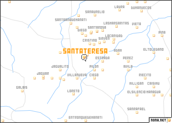 map of Santa Teresa