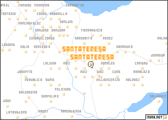 map of Santa Teresa