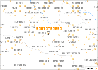 map of Santa Teresa