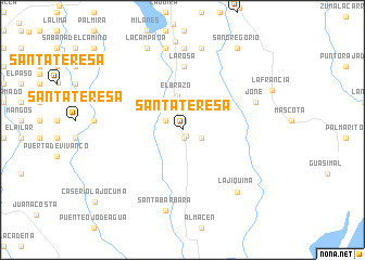 map of Santa Teresa