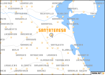 map of Santa Teresa