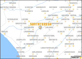 map of Santa Teresa