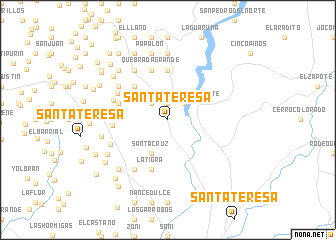 map of Santa Teresa